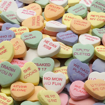 Celebrating Valentines Day-Rejected Candy Hearts | Ignore the Buckles ...